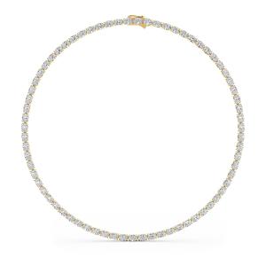 14K Yellow Gold Diamond Necklace