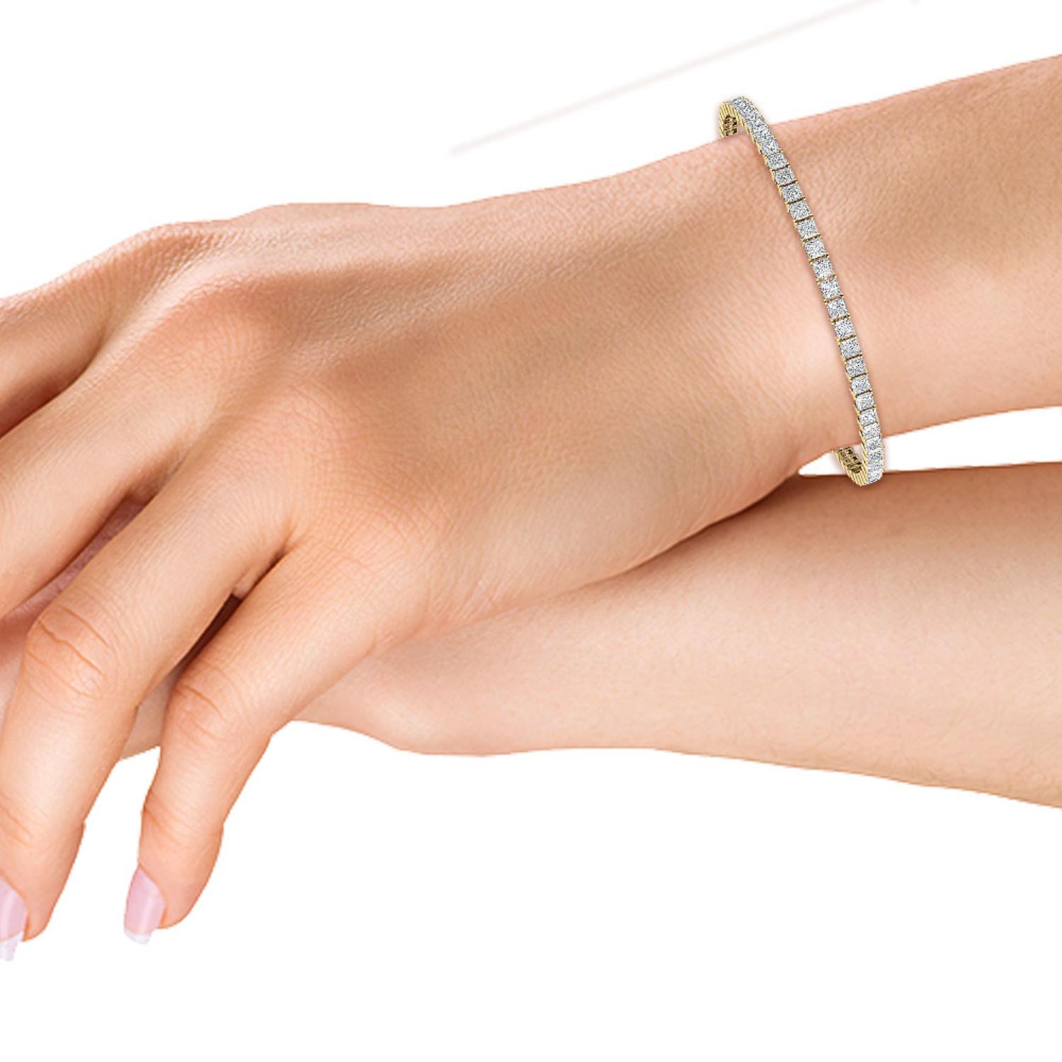 14K Yellow Gold Diamond Bracelet