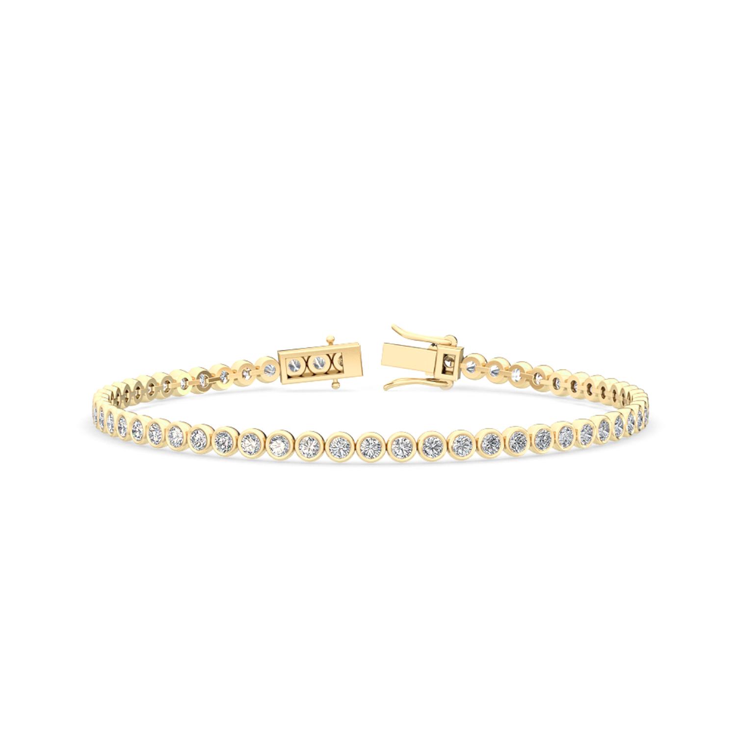 14K Yellow Gold Diamond Bracelet