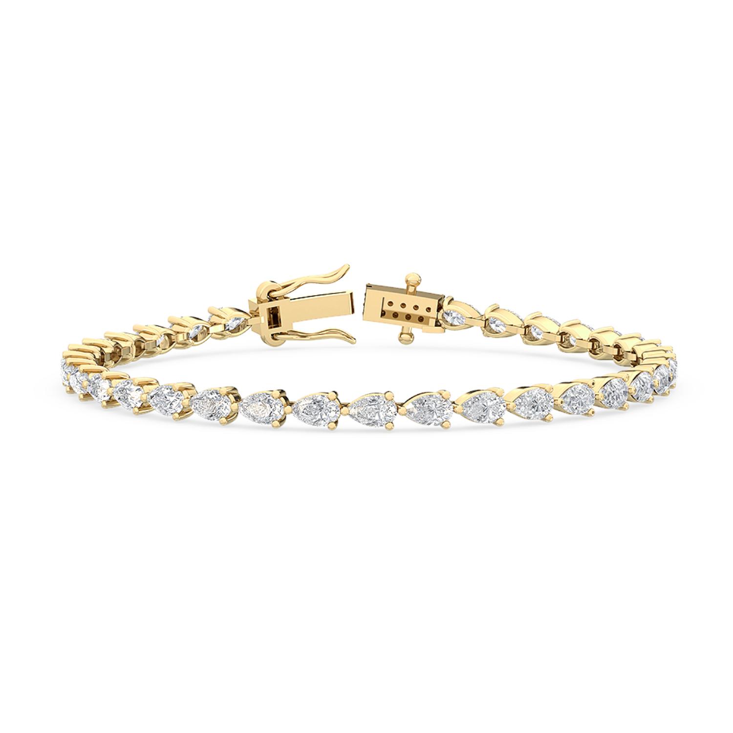 14K Yellow Gold Diamond Bracelet