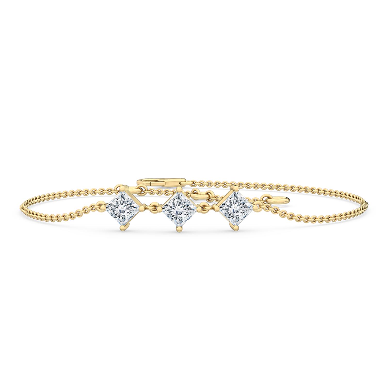 14K Yellow Gold Diamond Bracelet