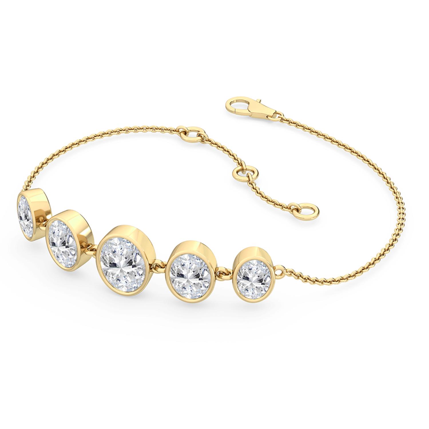 14K Yellow Gold Diamond Bracelet