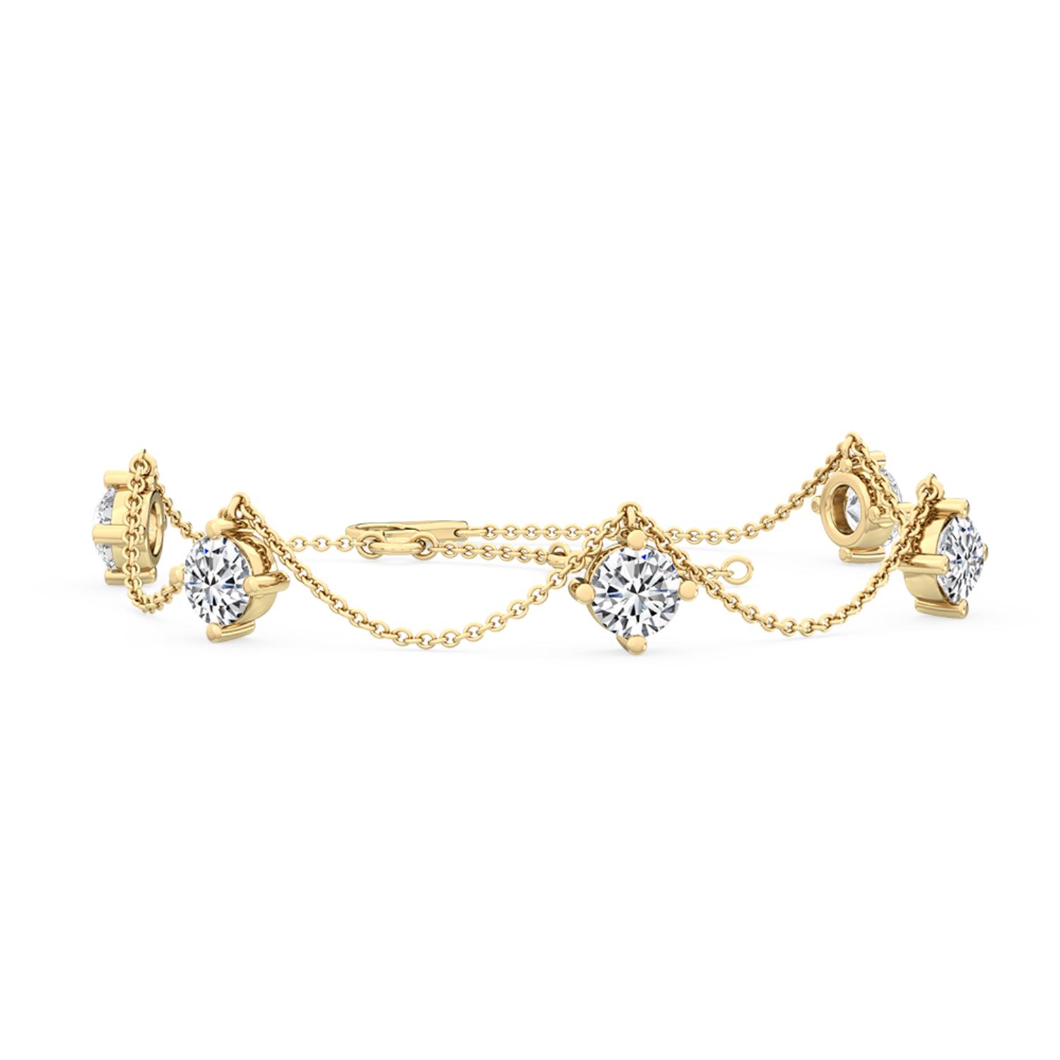 14K Yellow Gold Diamond Bracelet