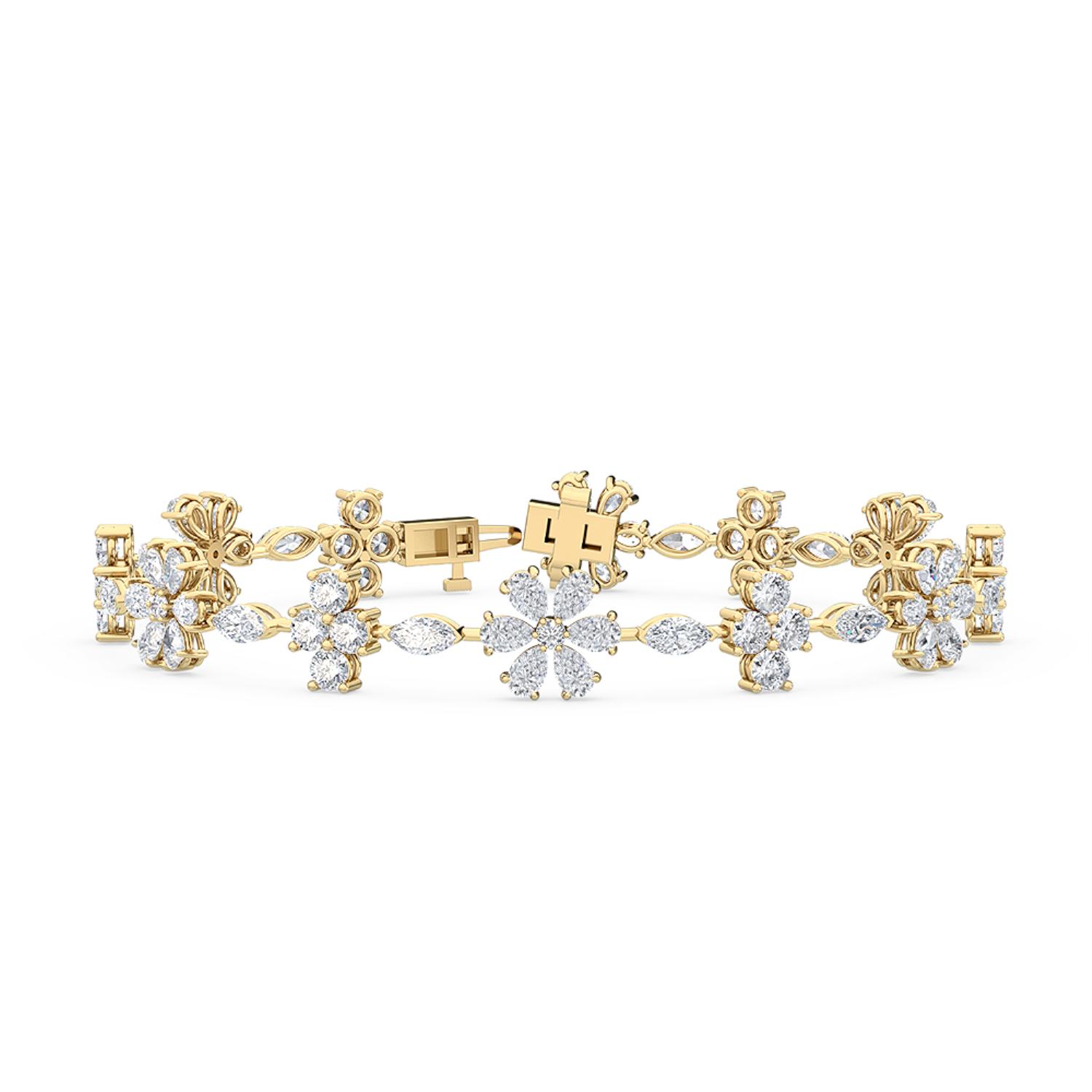 14K Yellow Gold Diamond Bracelet