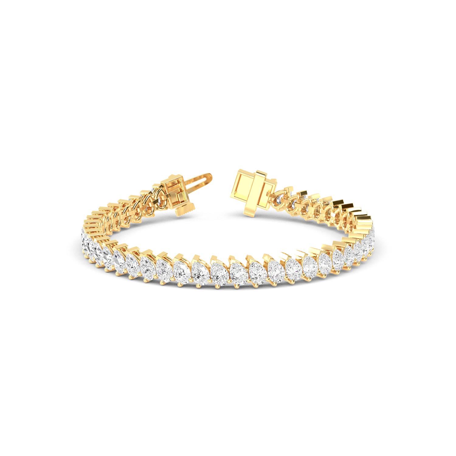 14K Yellow Gold Diamond Bracelet