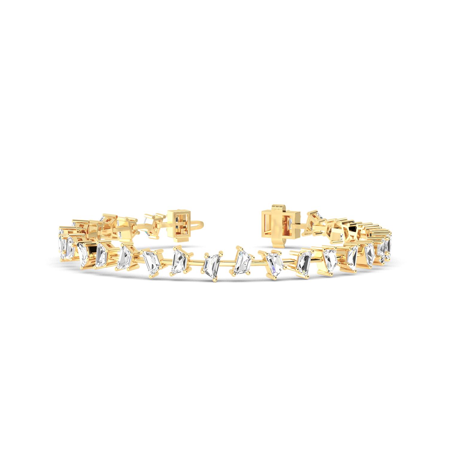 14K Yellow Gold Diamond Bracelet