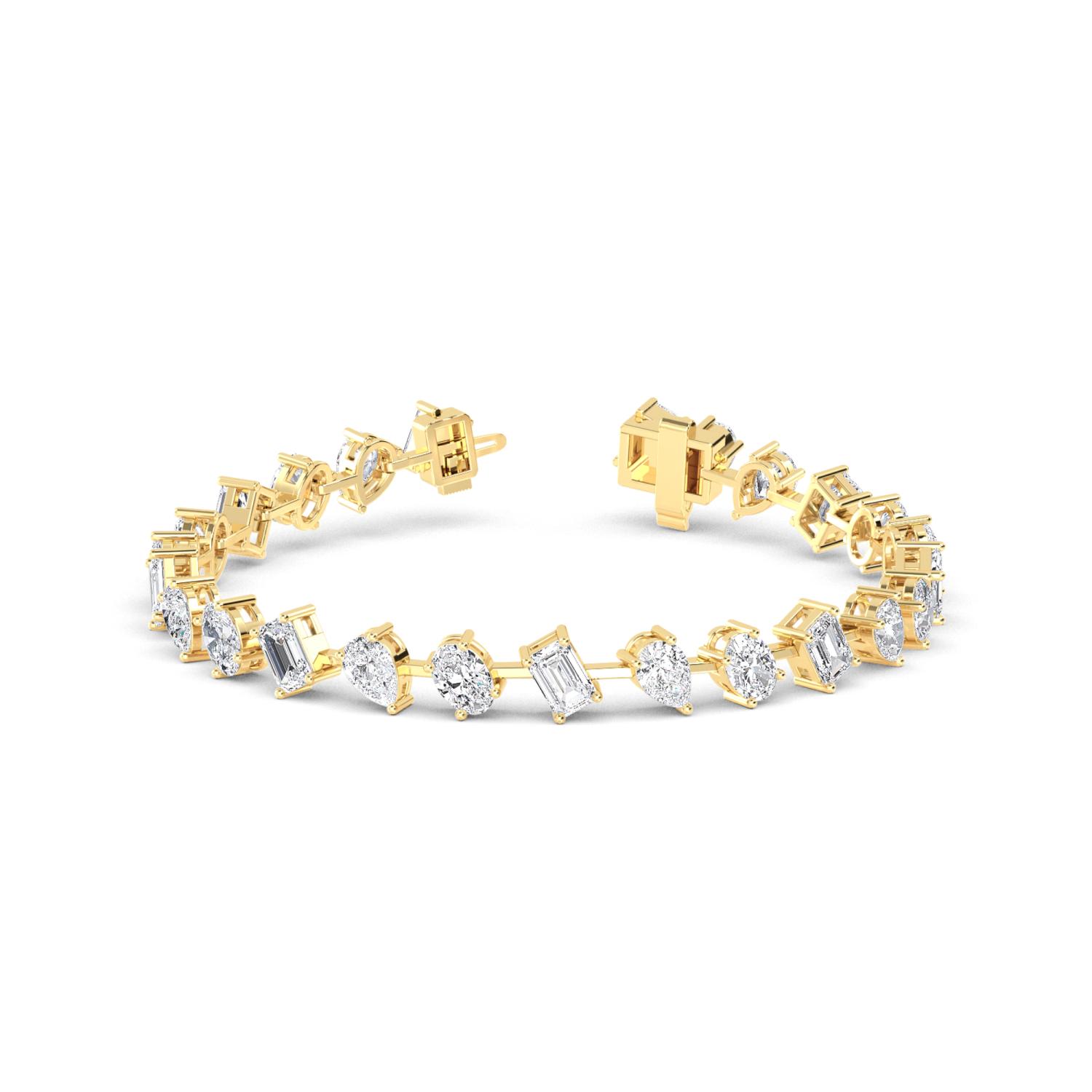 14K Yellow Gold Diamond Bracelet
