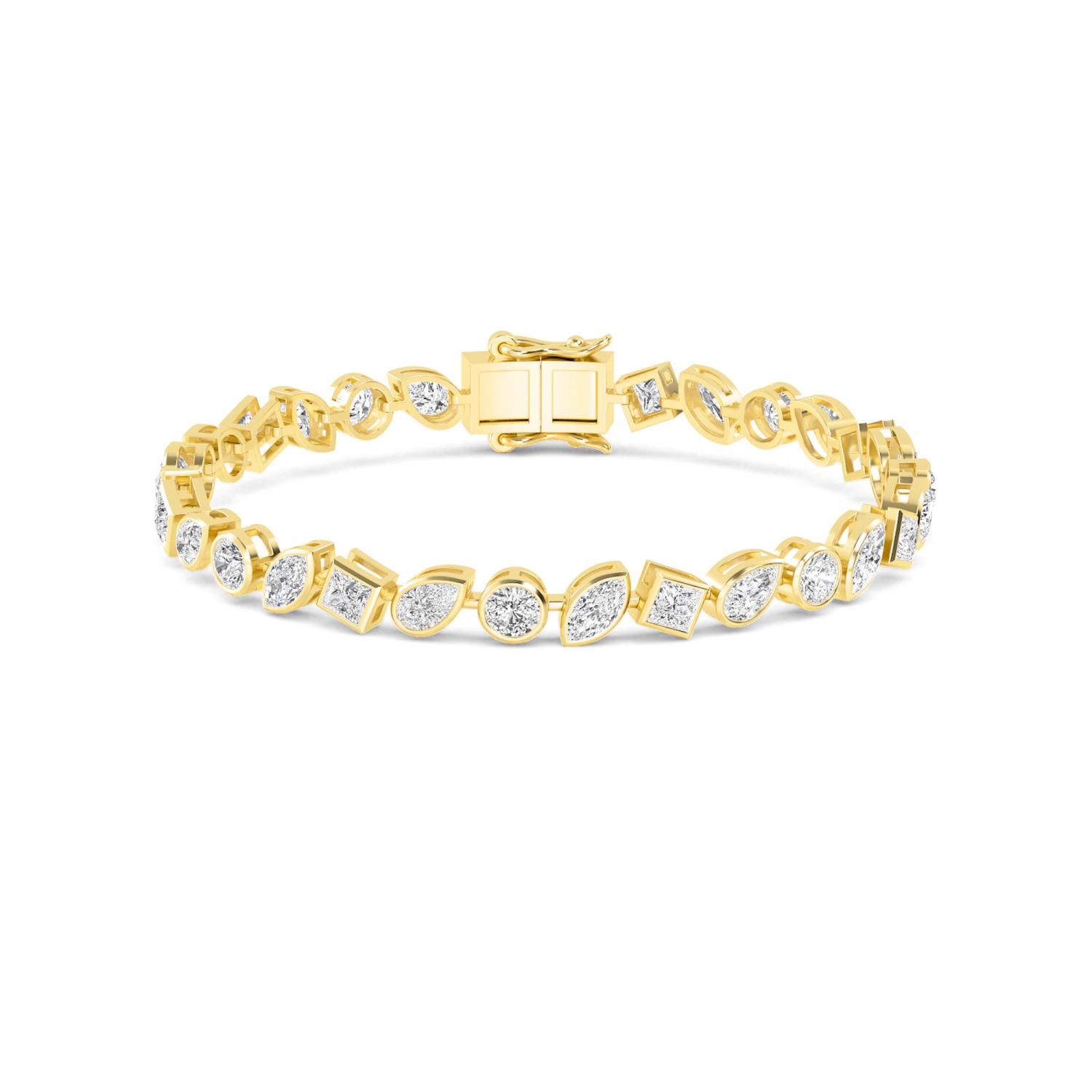 14K Yellow Gold Diamond Bracelet