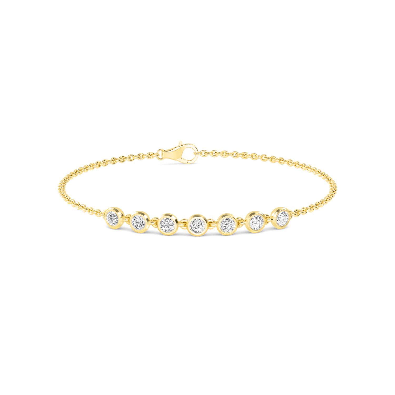 14K Yellow Gold Diamond Bracelet