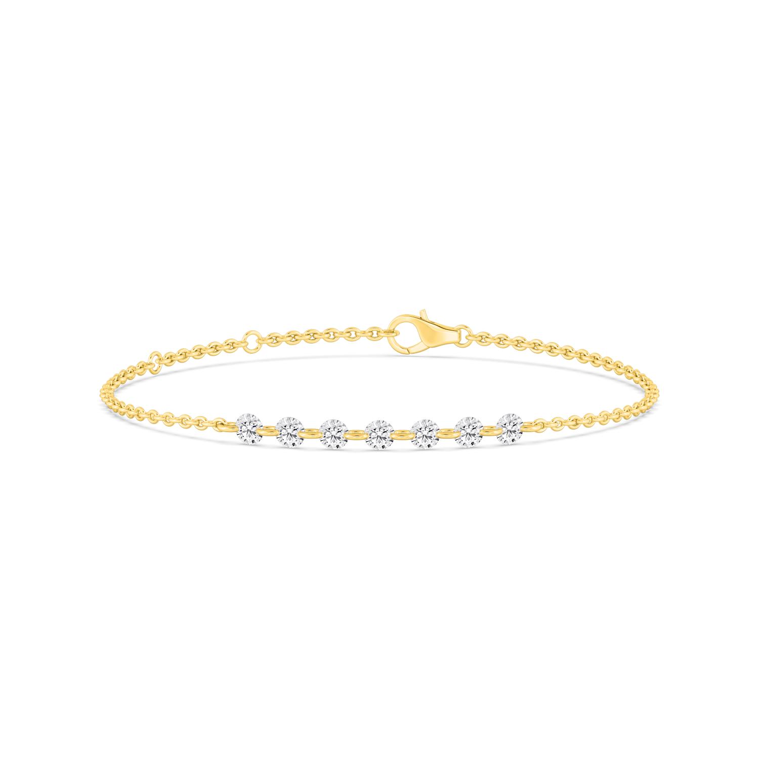 14K Yellow Gold Diamond Bracelet