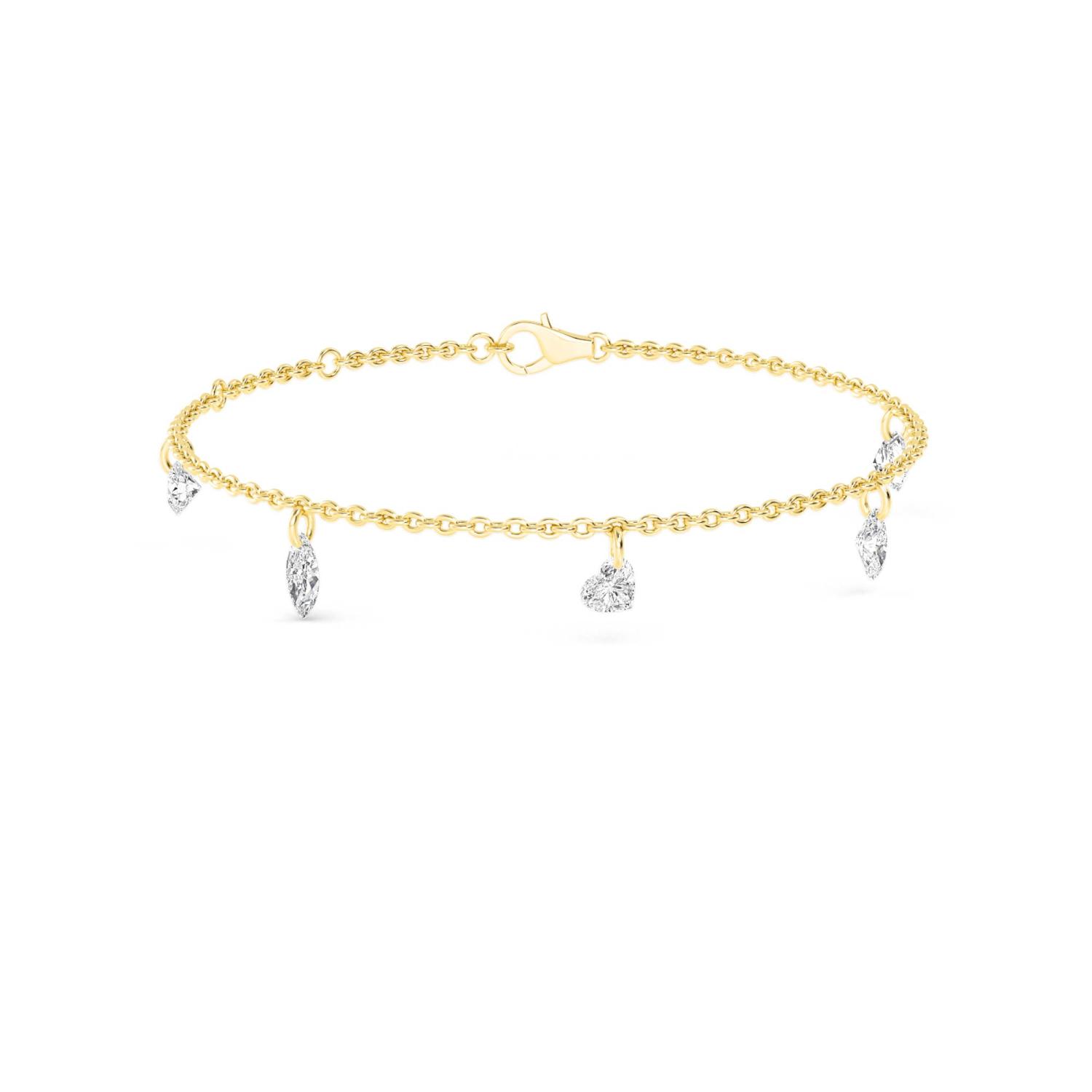 14K Yellow Gold Diamond Bracelet