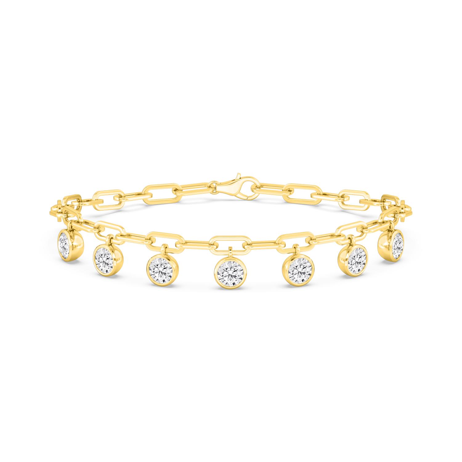 14K Yellow Gold Diamond Bracelet
