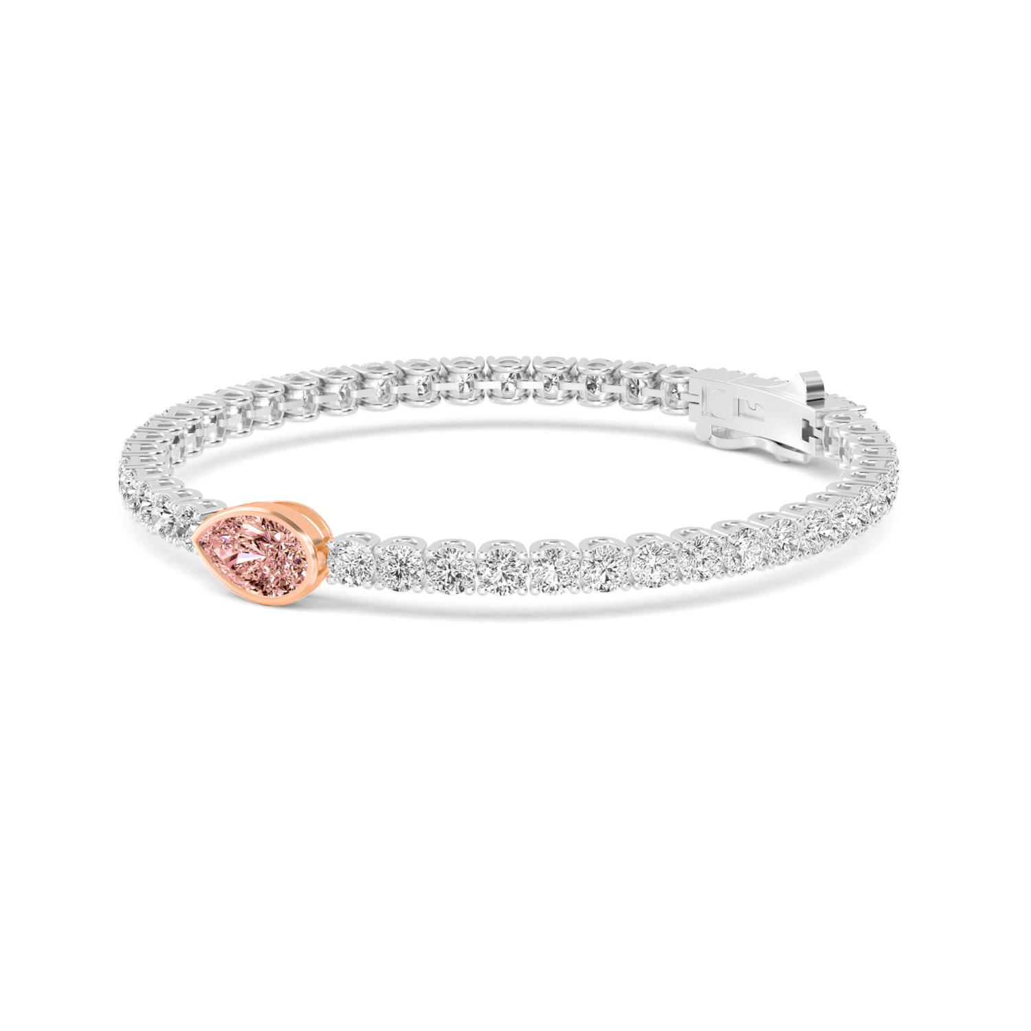 9K Rose Gold Diamond Bracelet