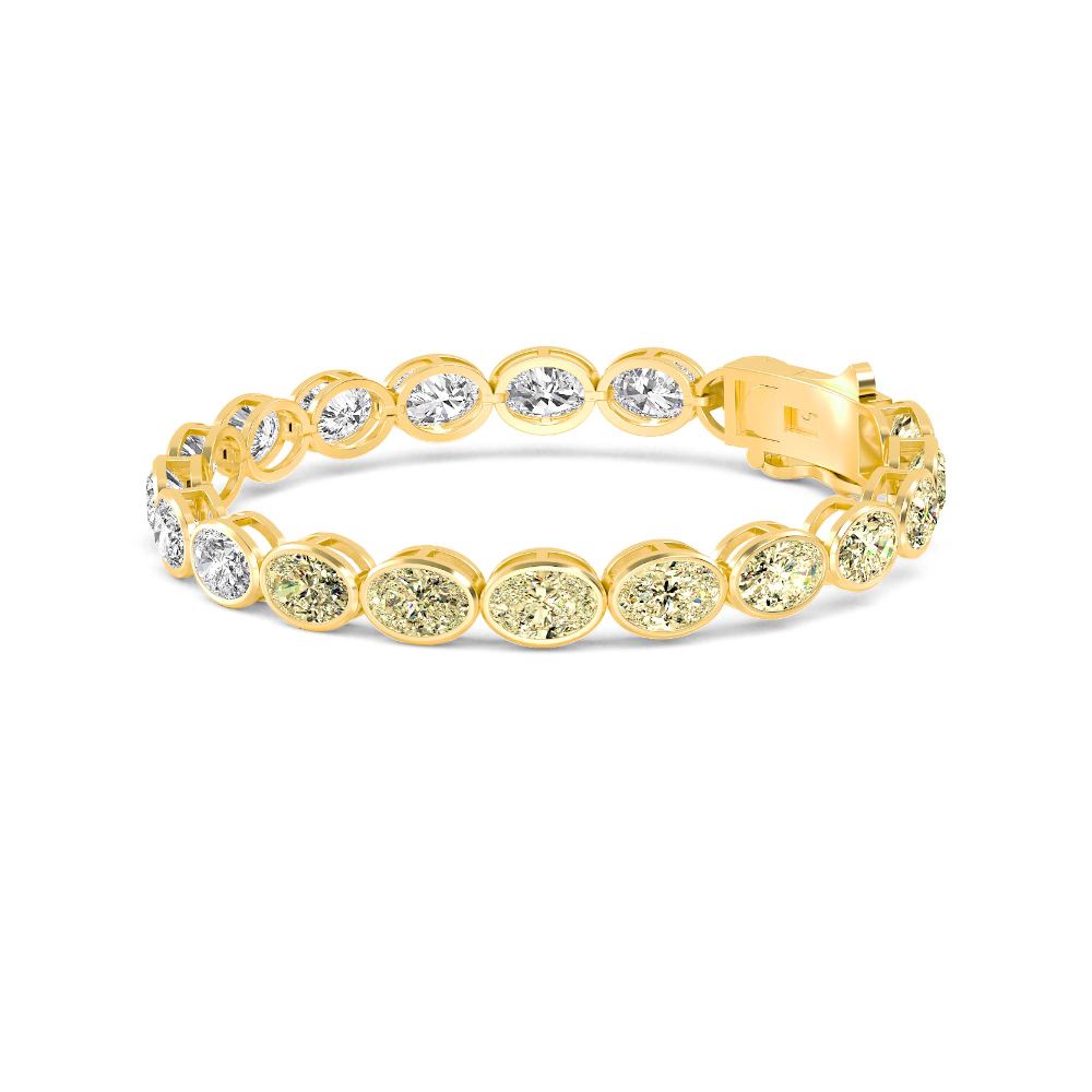 14K Yellow Gold Diamond Bracelet