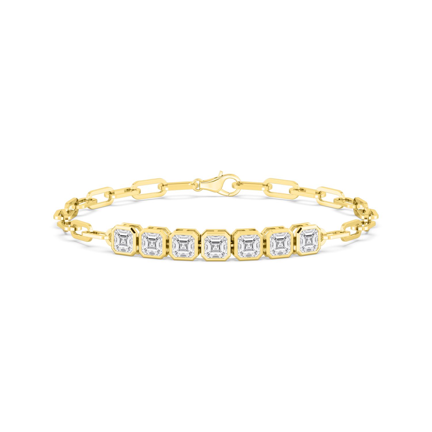 14K Yellow Gold Diamond Bracelet