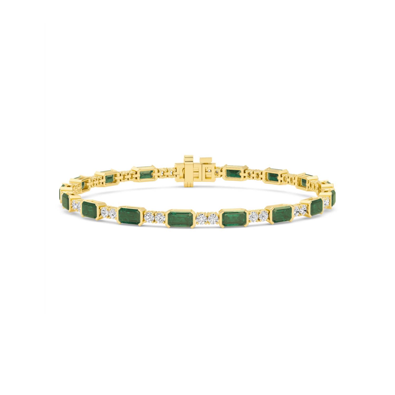 14K Yellow Gold Diamond Bracelet
