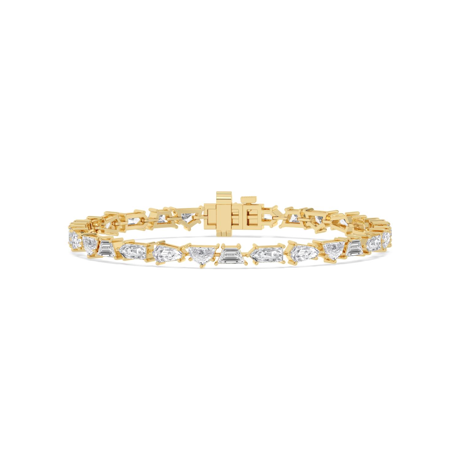 14K Yellow Gold Diamond Bracelet