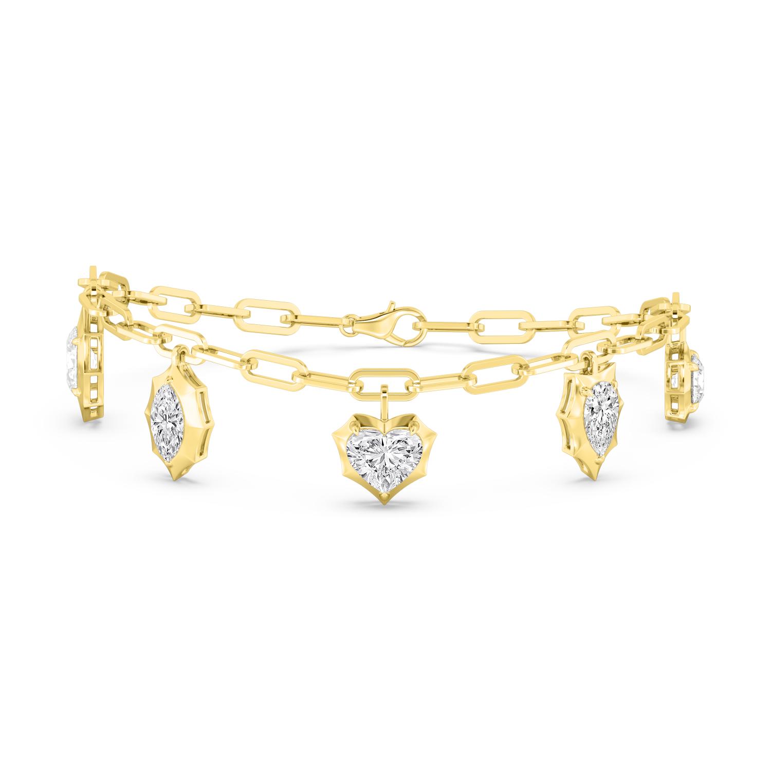 14K Yellow Gold Diamond Bracelet