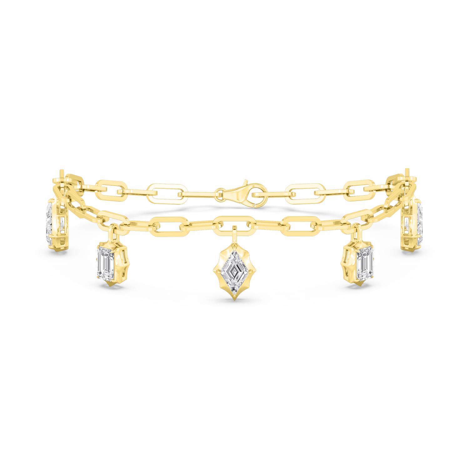 14K Yellow Gold Diamond Bracelet
