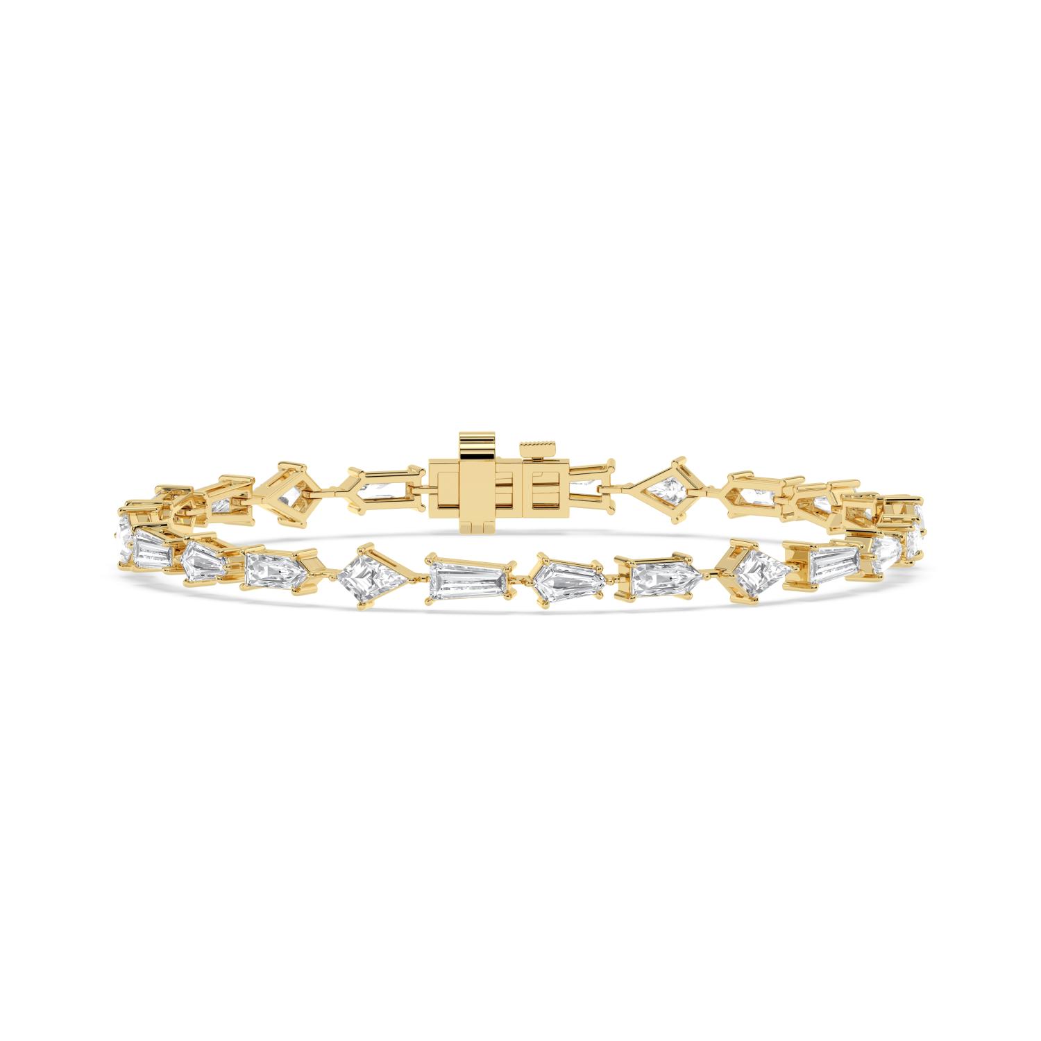 14K Yellow Gold Diamond Bracelet