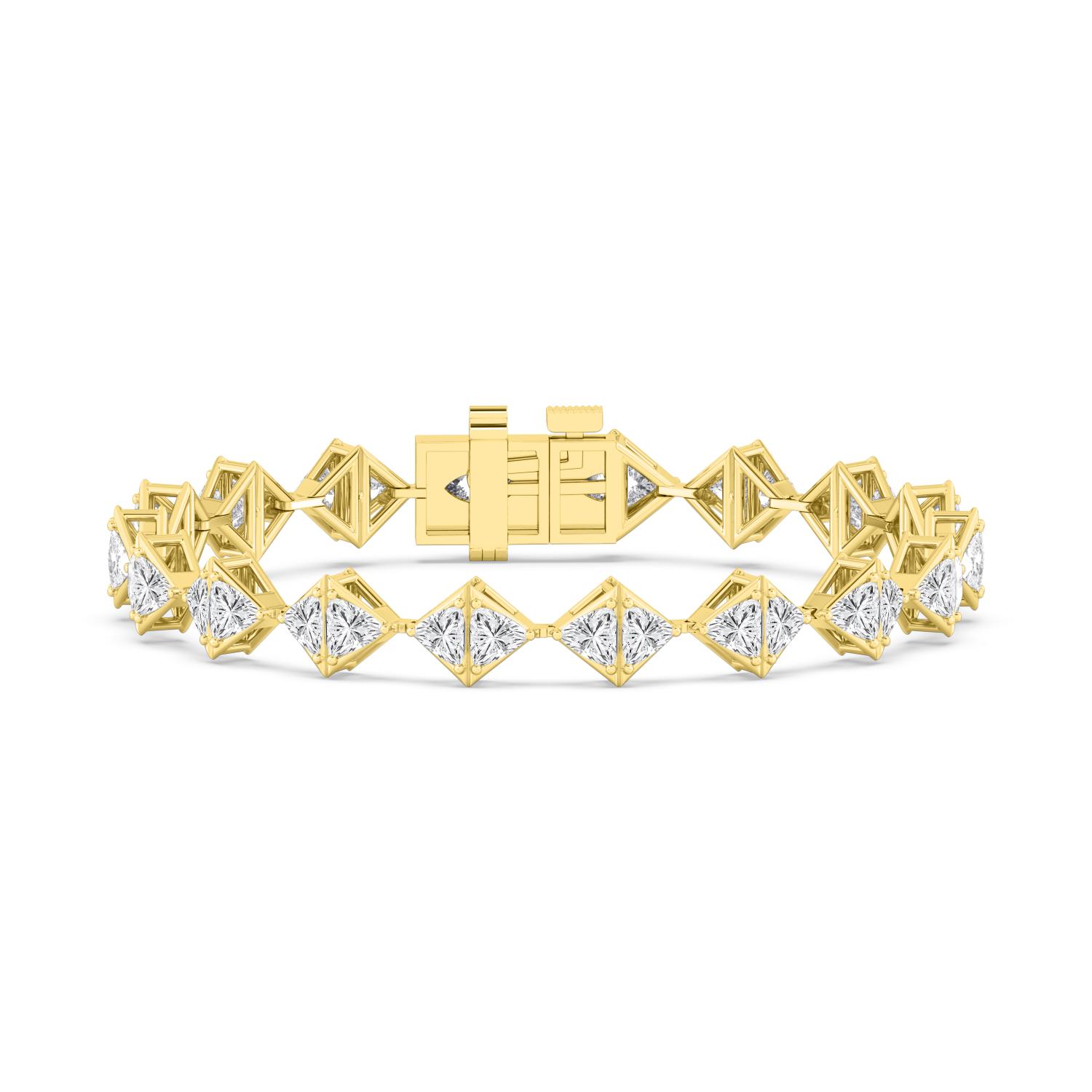 14K Yellow Gold Diamond Bracelet
