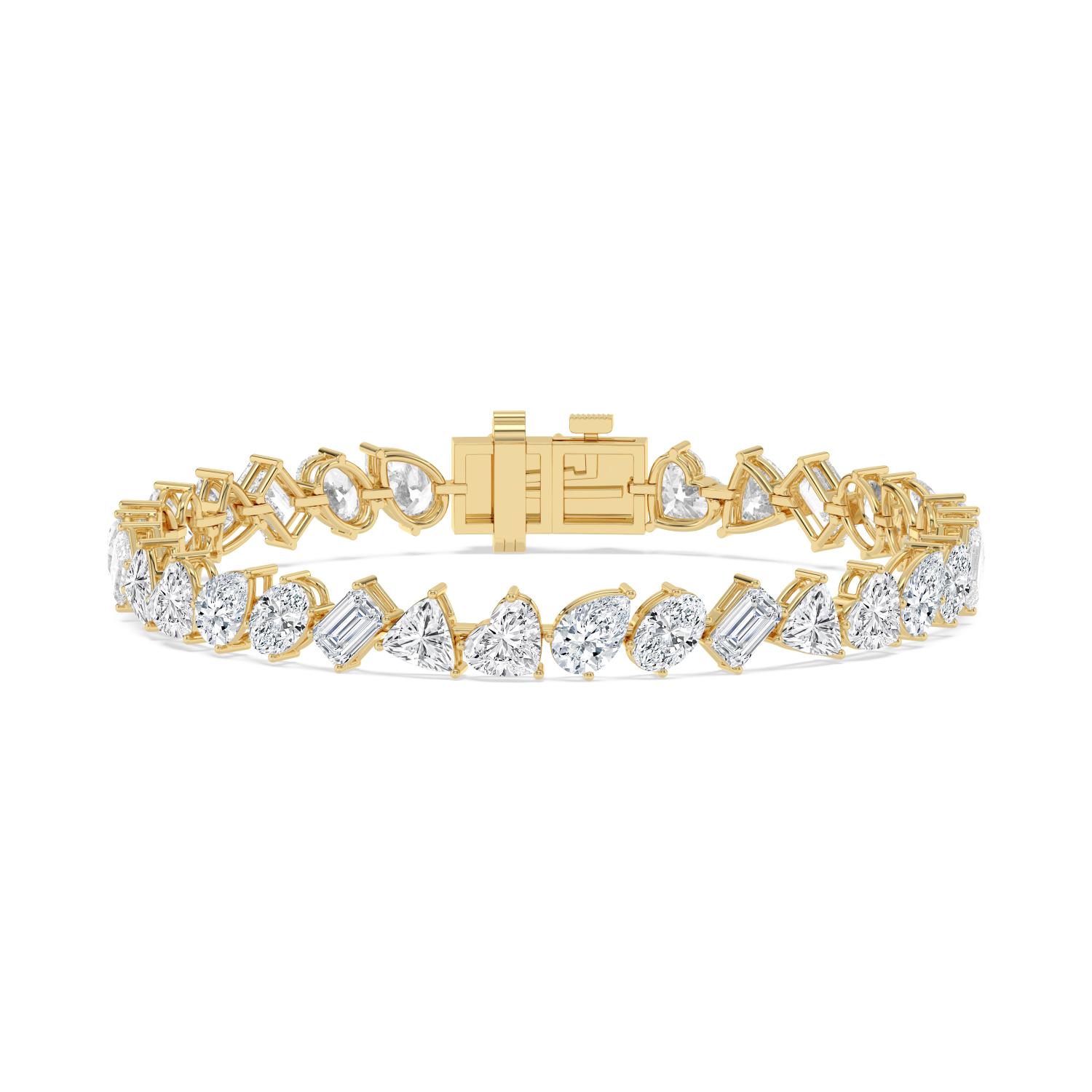 14K Yellow Gold Diamond Bracelet