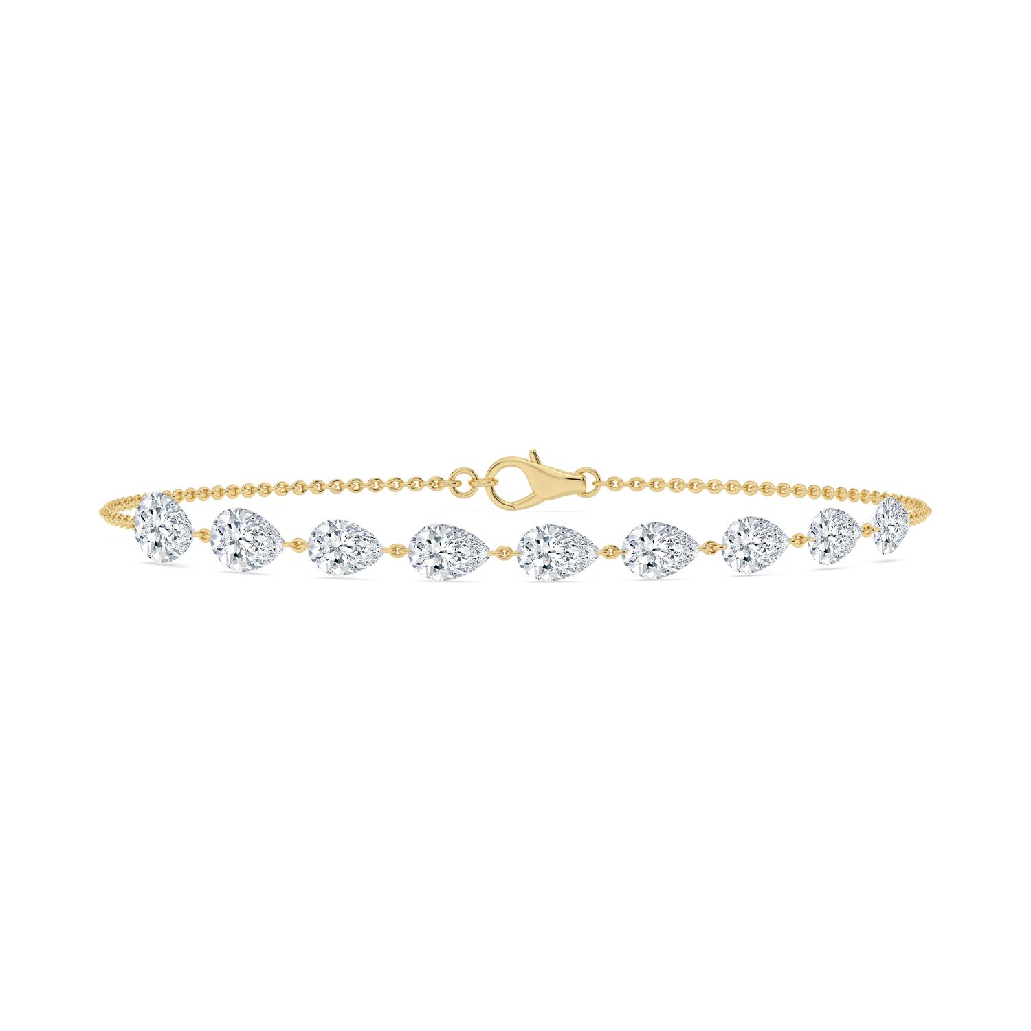 14K Yellow Gold Diamond Bracelet