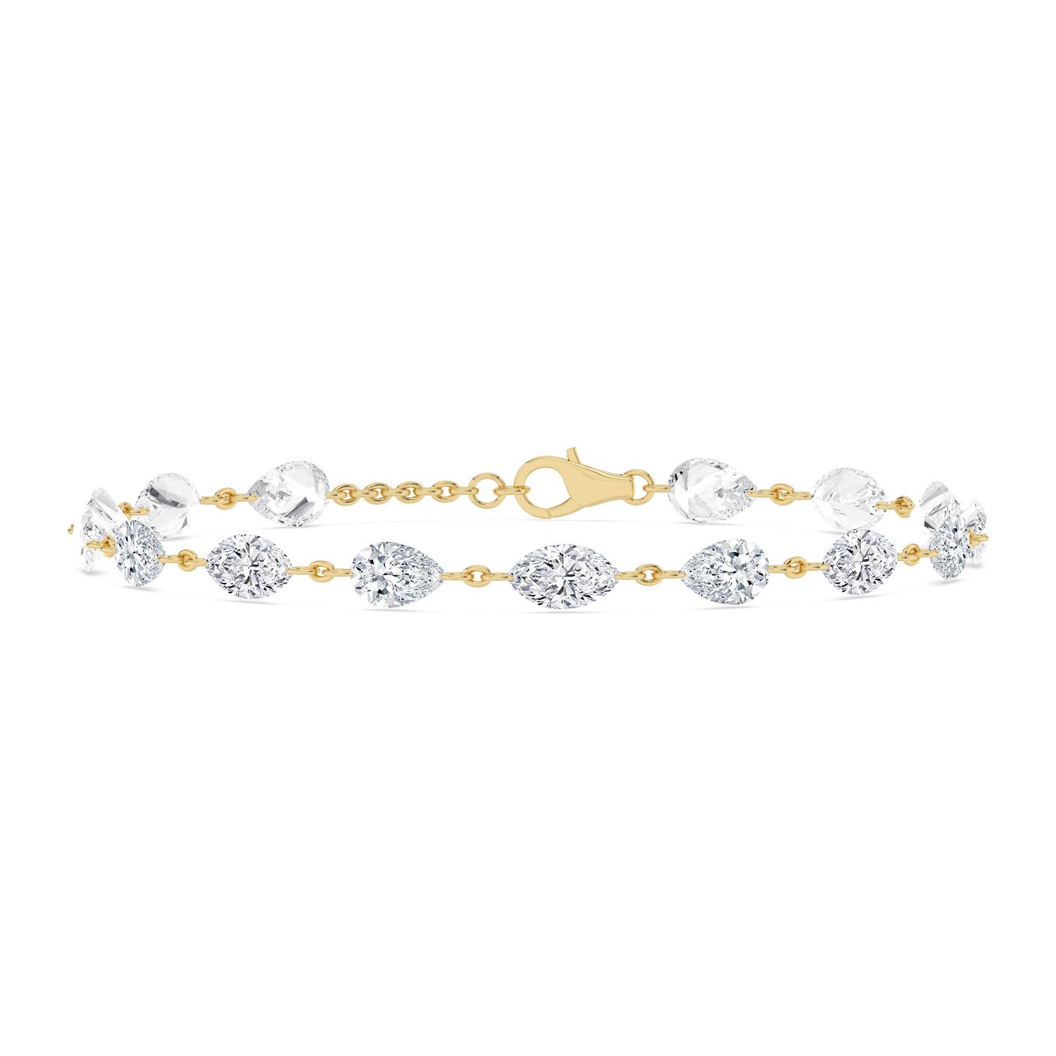 14K Yellow Gold Diamond Bracelet
