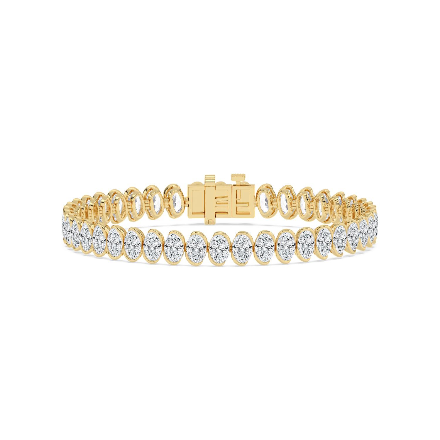 14K Yellow Gold Diamond Bracelet