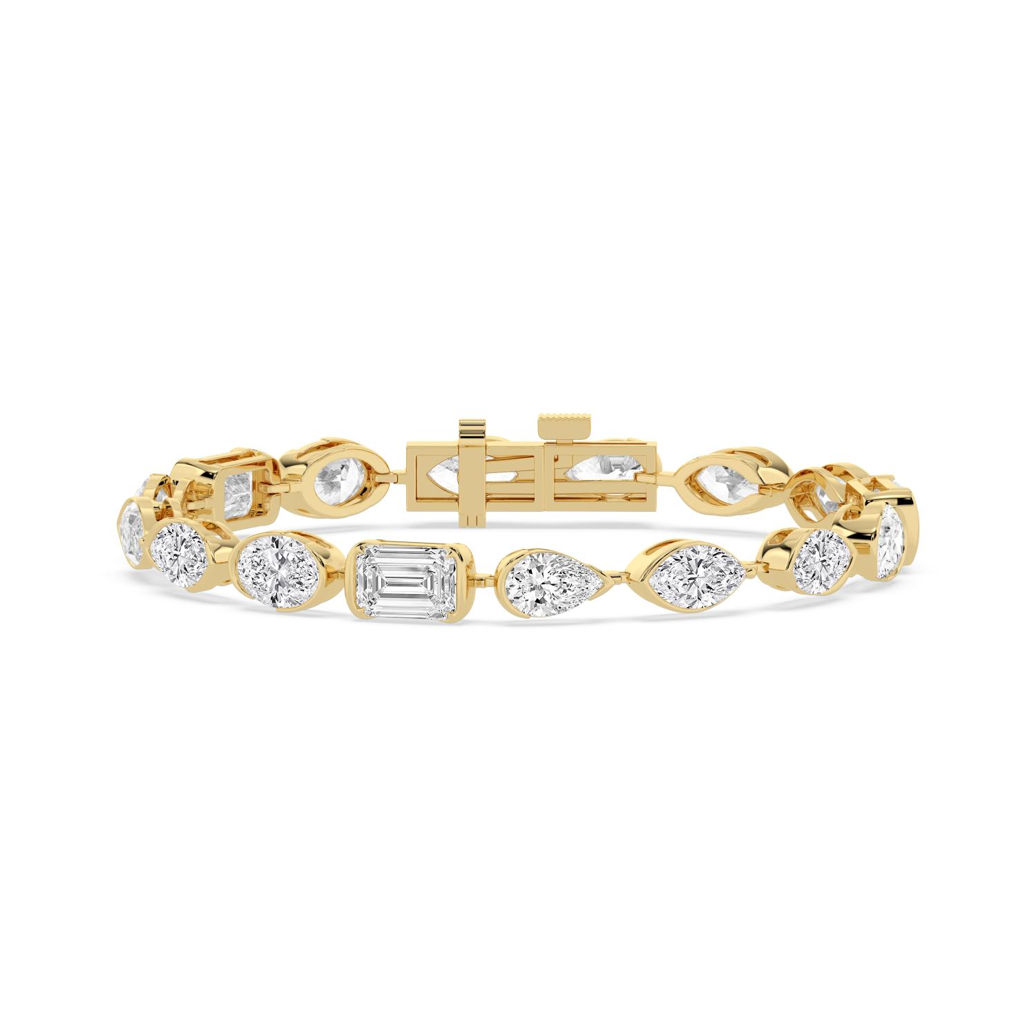14K Yellow Gold Diamond Bracelet