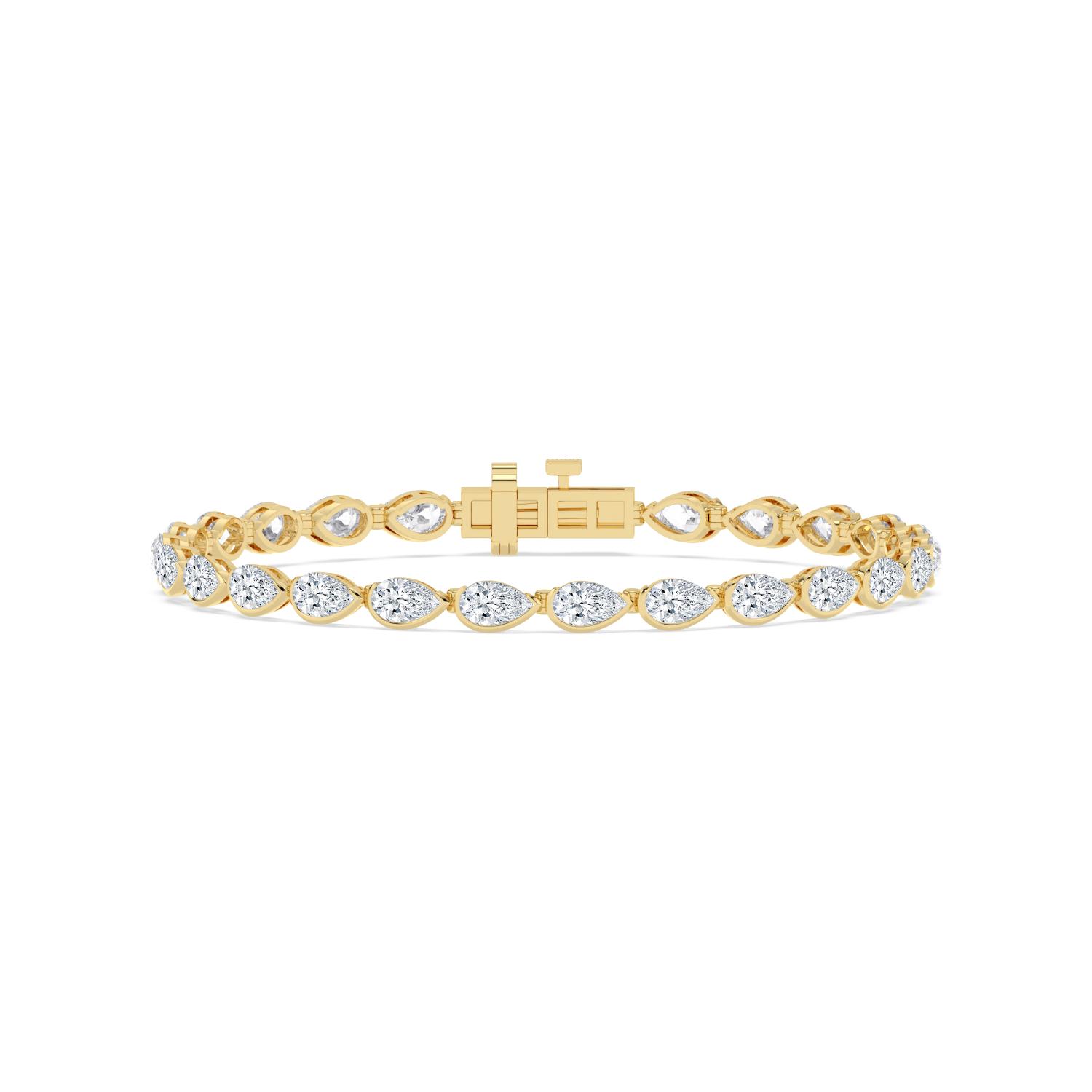 14K Yellow Gold Diamond Bracelet