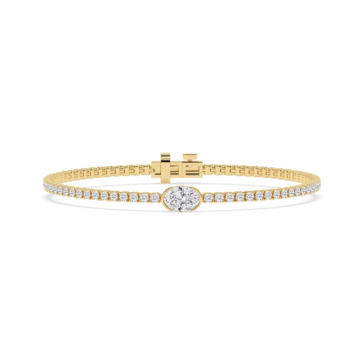14K Yellow Gold Diamond Bracelet