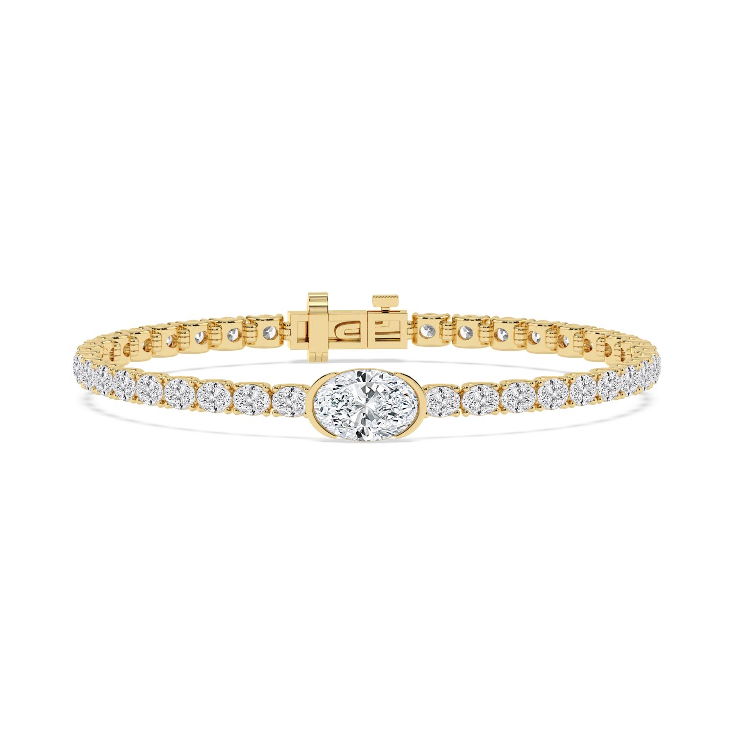 14K Yellow Gold Diamond Bracelet