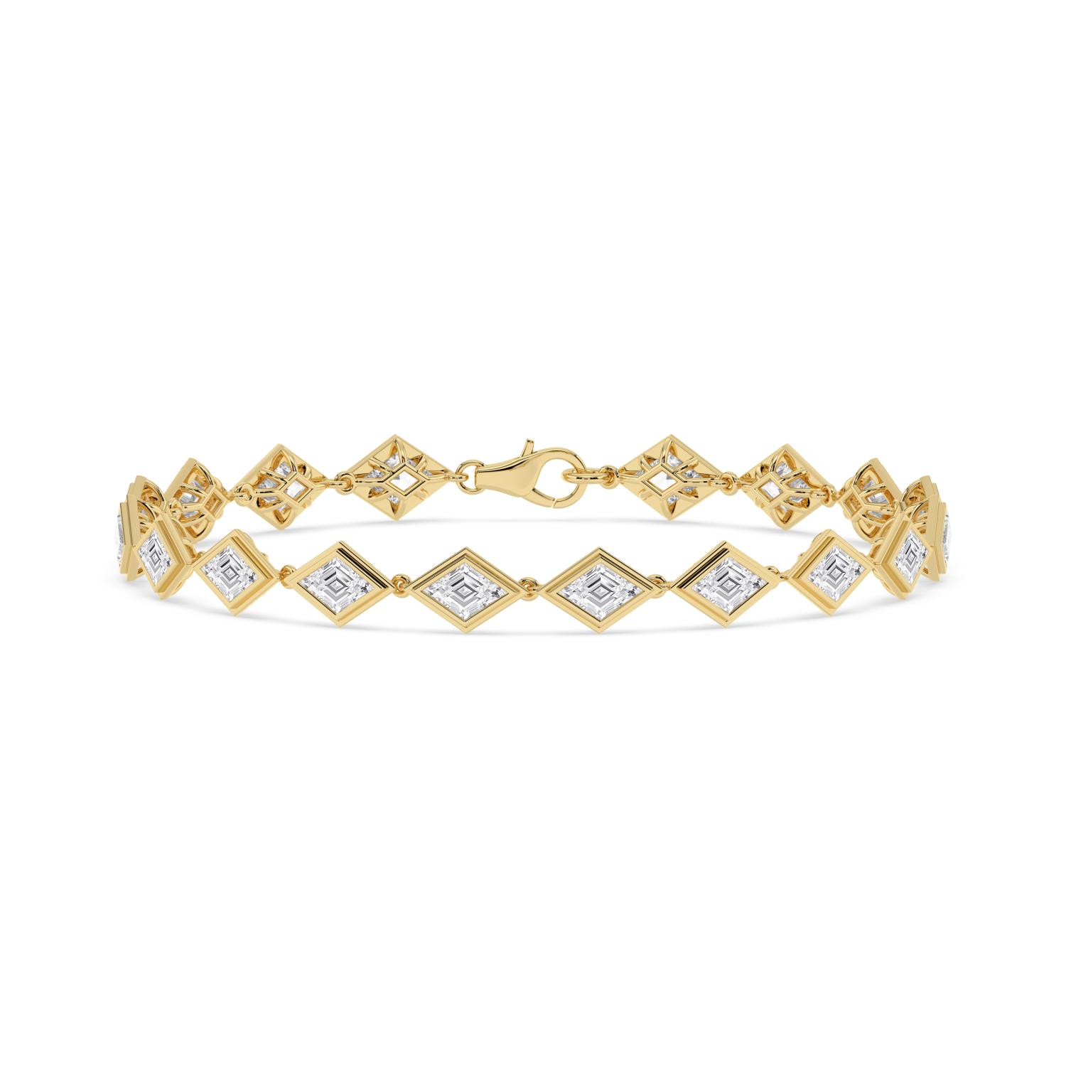 14K Yellow Gold Diamond Bracelet