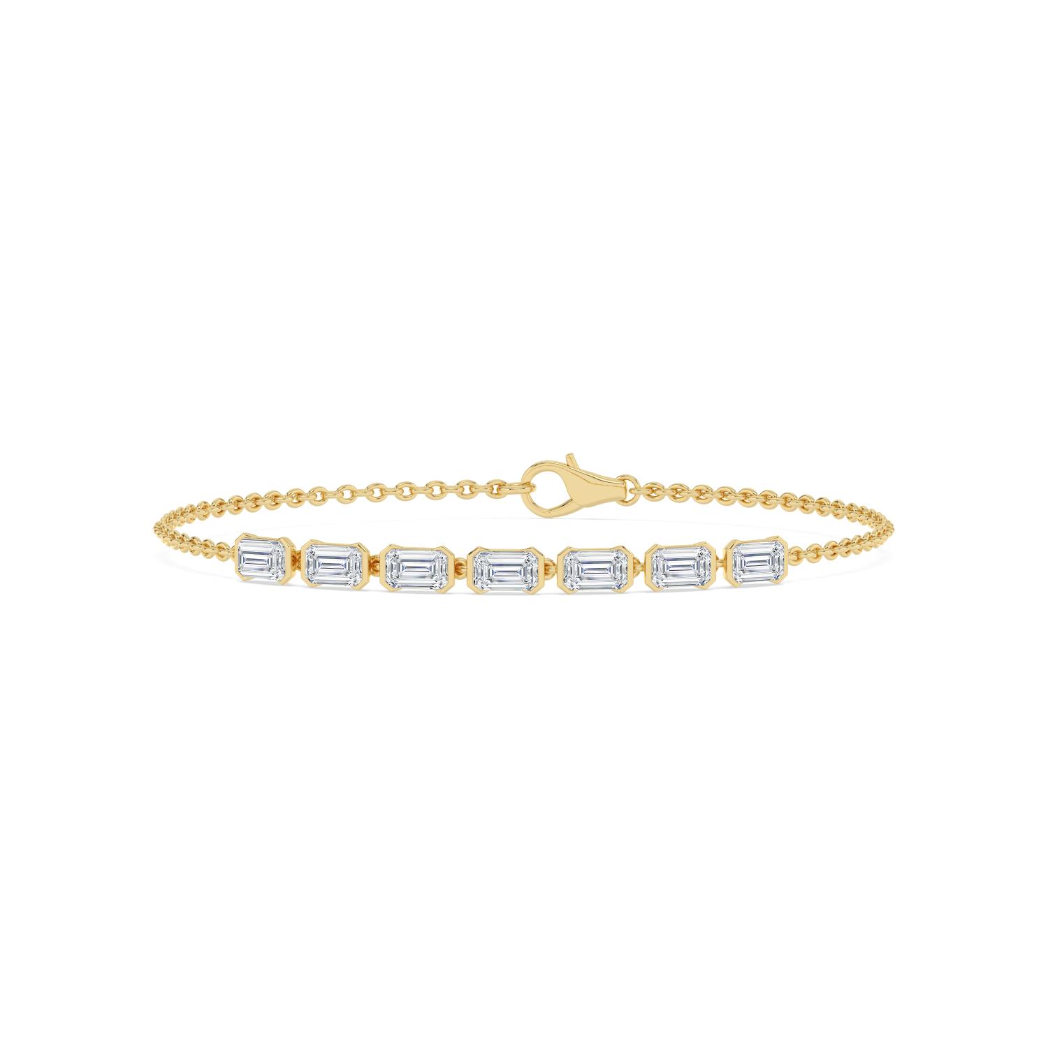 14K Yellow Gold Diamond Bracelet