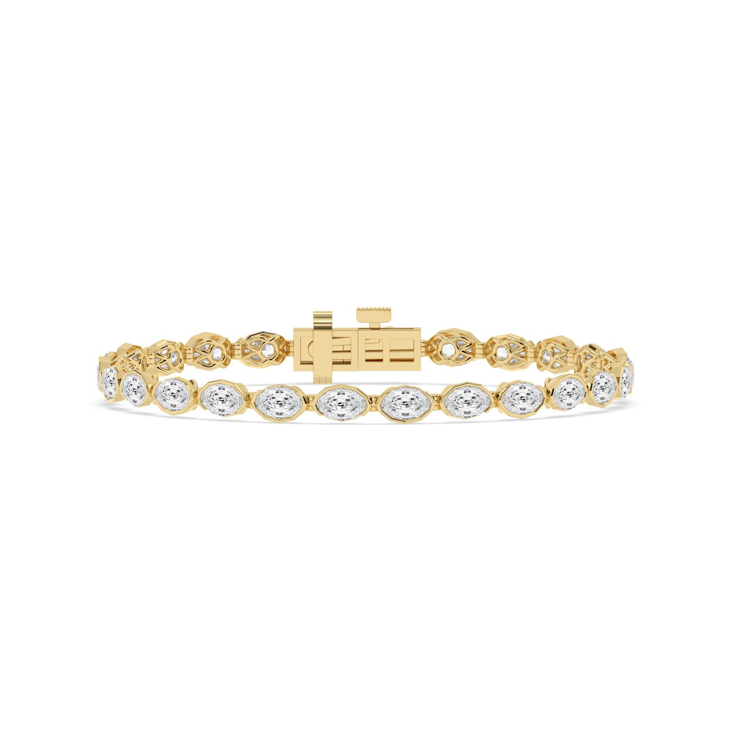 14K Yellow Gold Diamond Bracelet