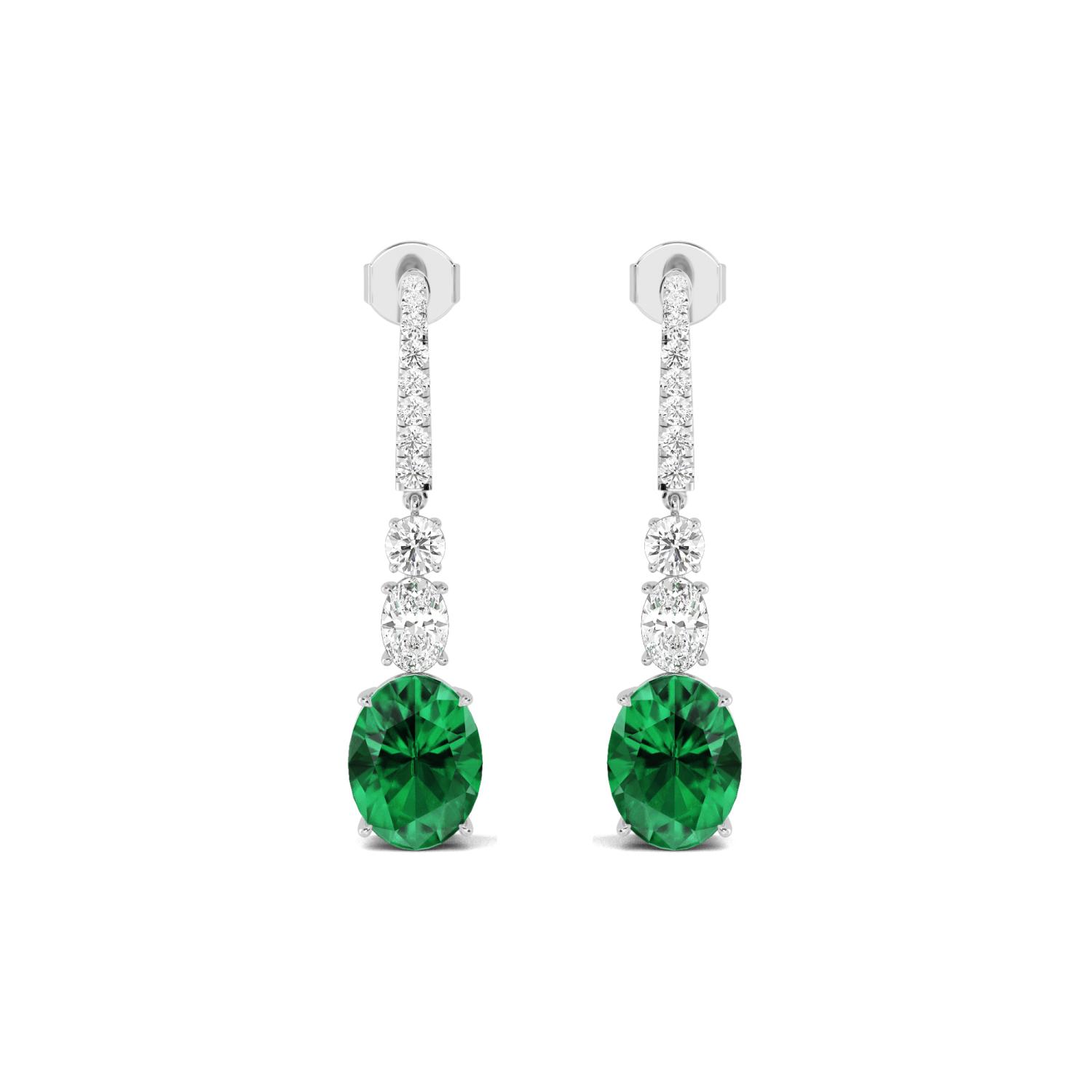 9K Rose Gold Diamond Earrings