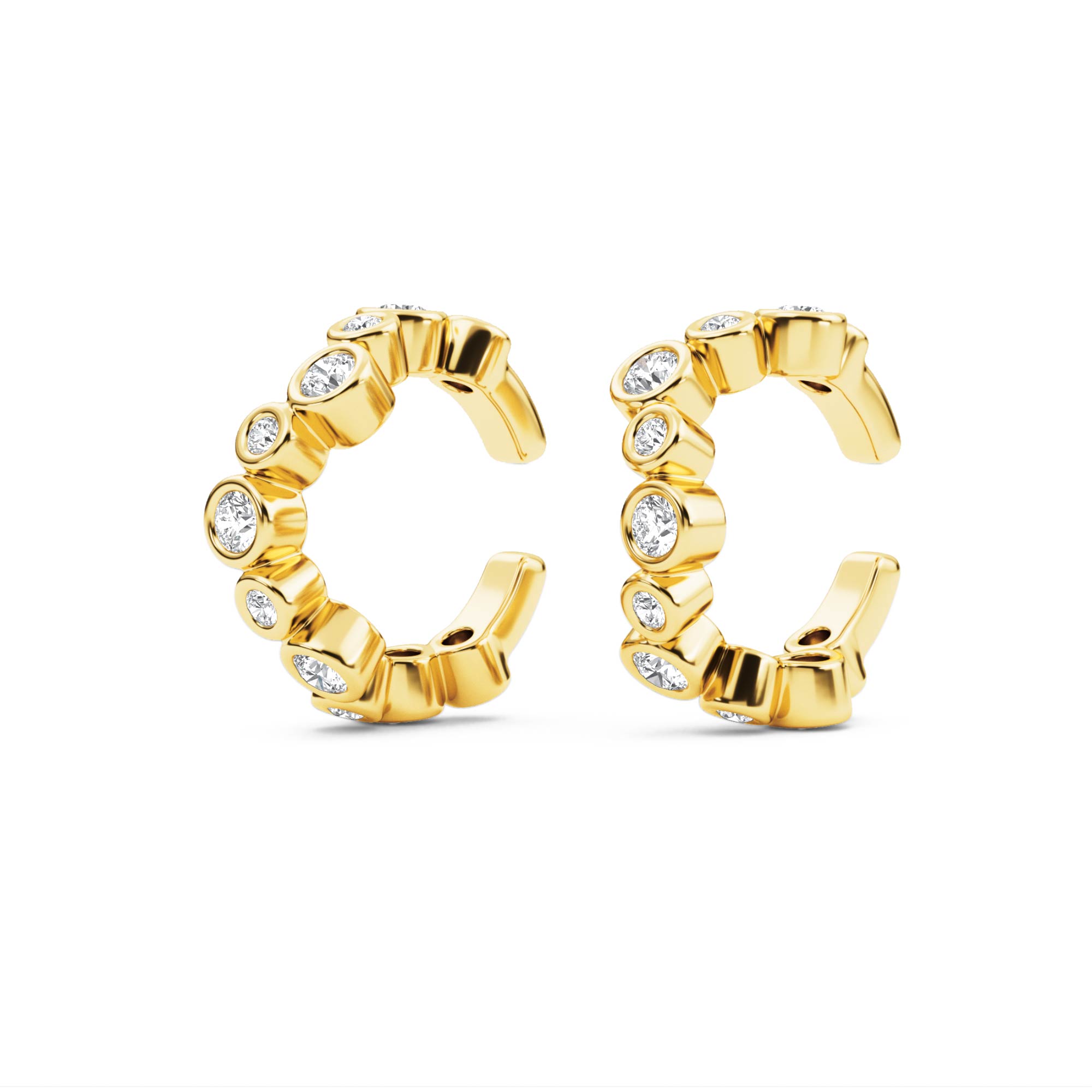 14K Yellow Gold Lab Grown Diamond Earrings 0.53 ctw BCE33564-0.50CT