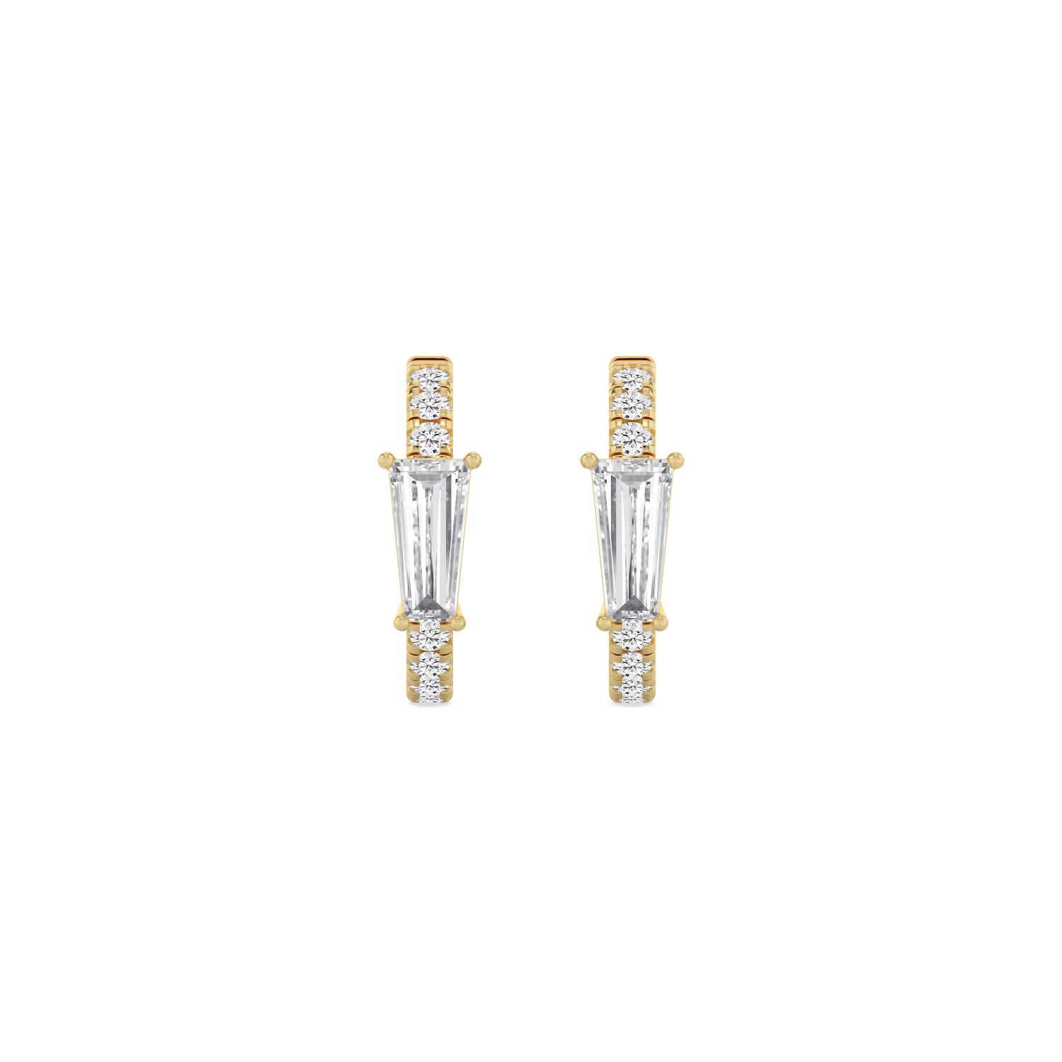 14K Yellow Gold Diamond Earrings
