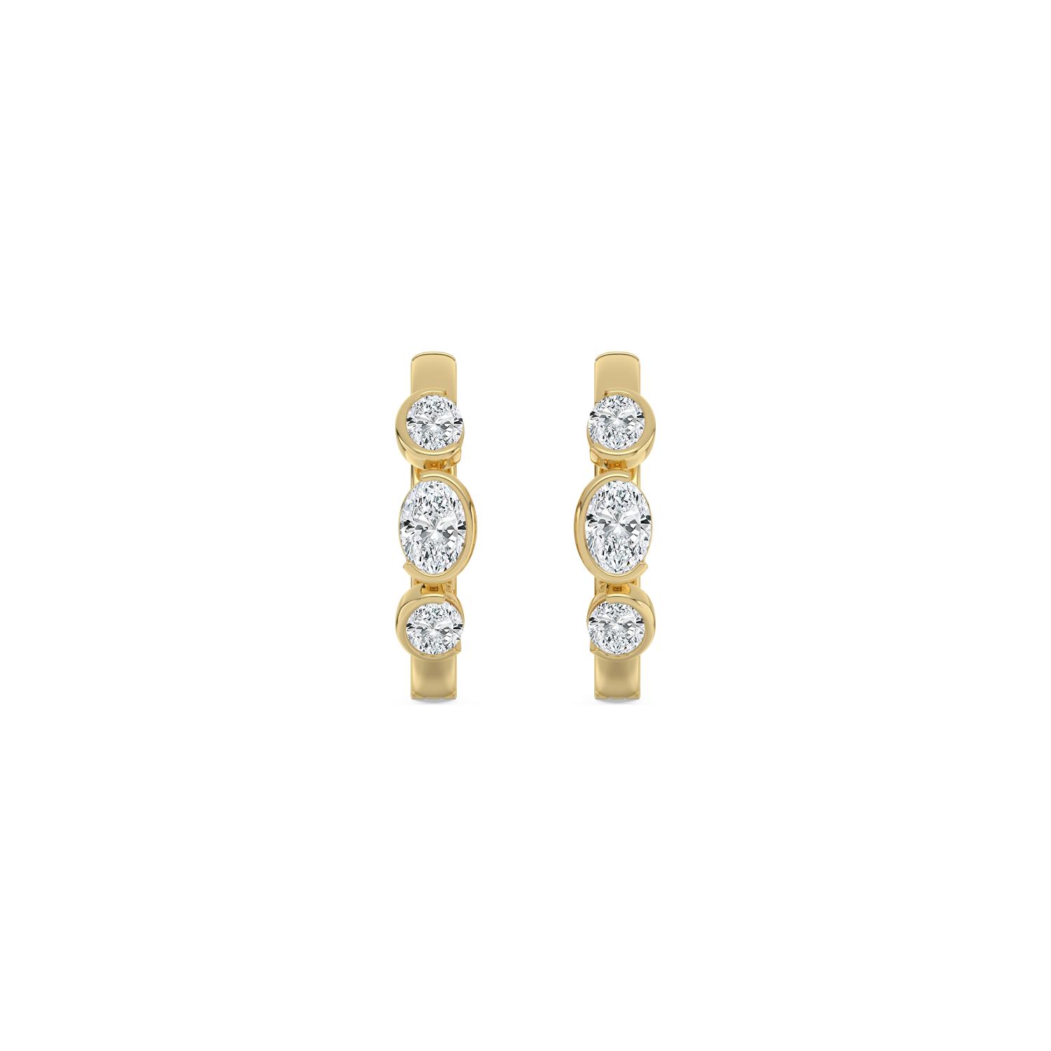 14K Yellow Gold Diamond Earrings