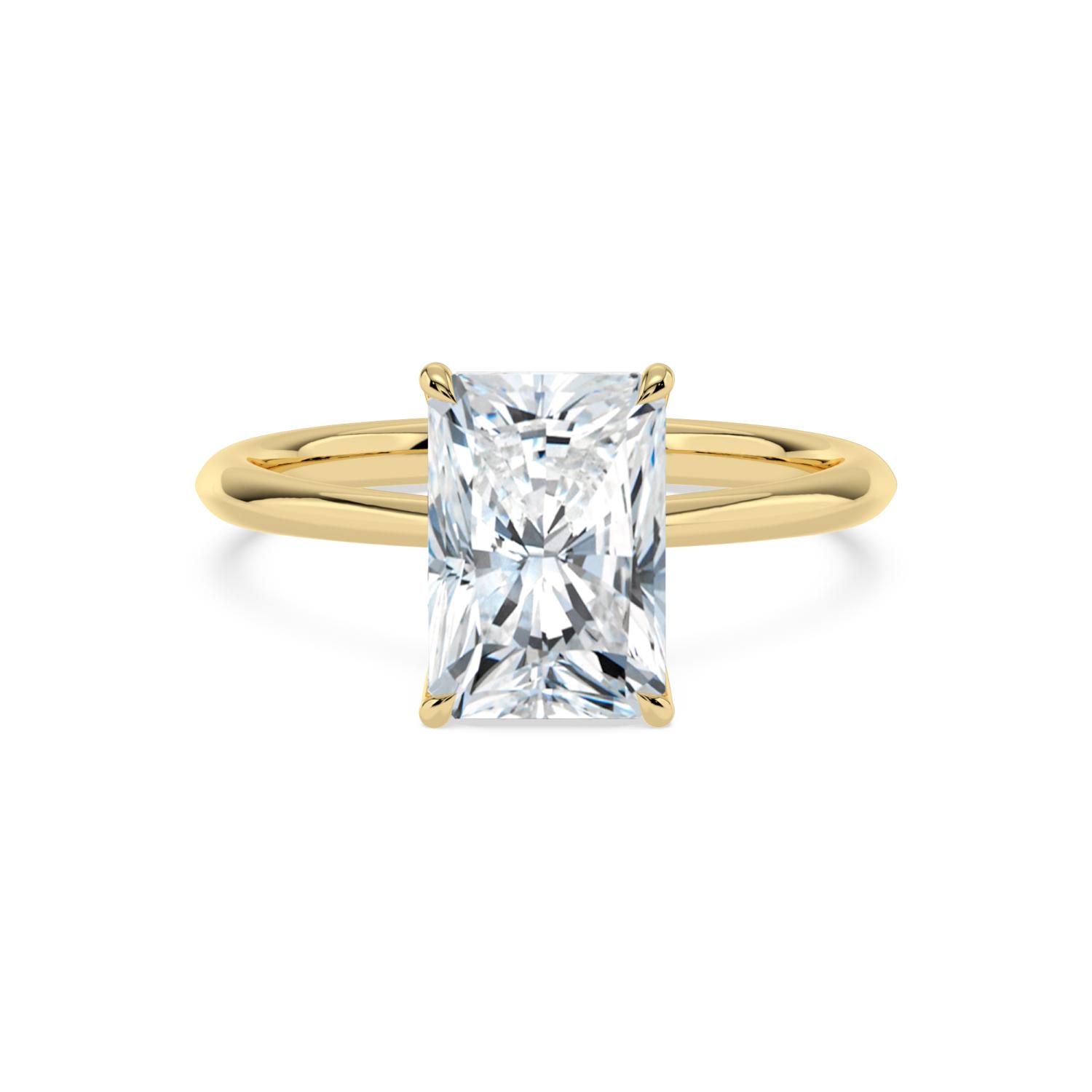 14K Yellow Gold Diamond Engagement Rings