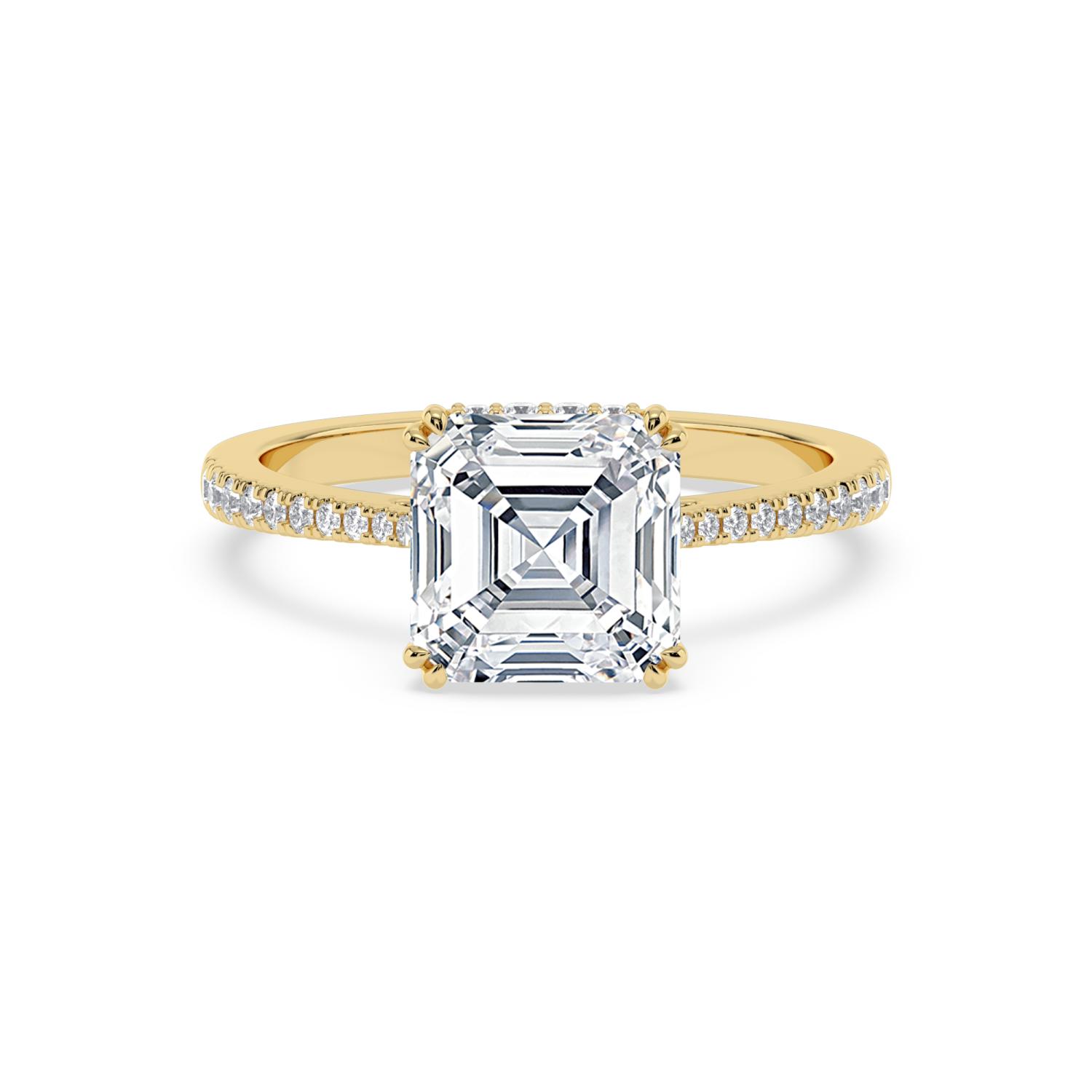 14K Yellow Gold Diamond Engagement Rings