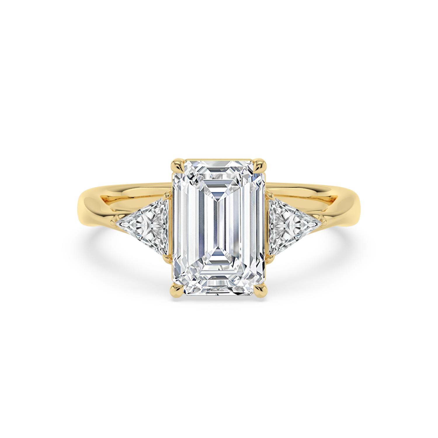 14K Yellow Gold Diamond Engagement Rings