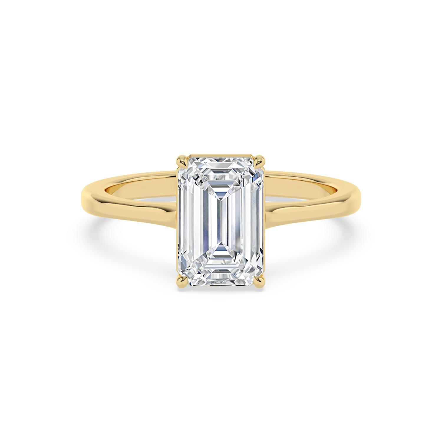 14K Yellow Gold Diamond Engagement Rings