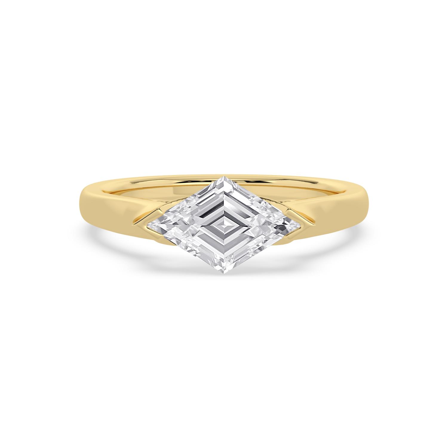 14K Yellow Gold Diamond Engagement Rings