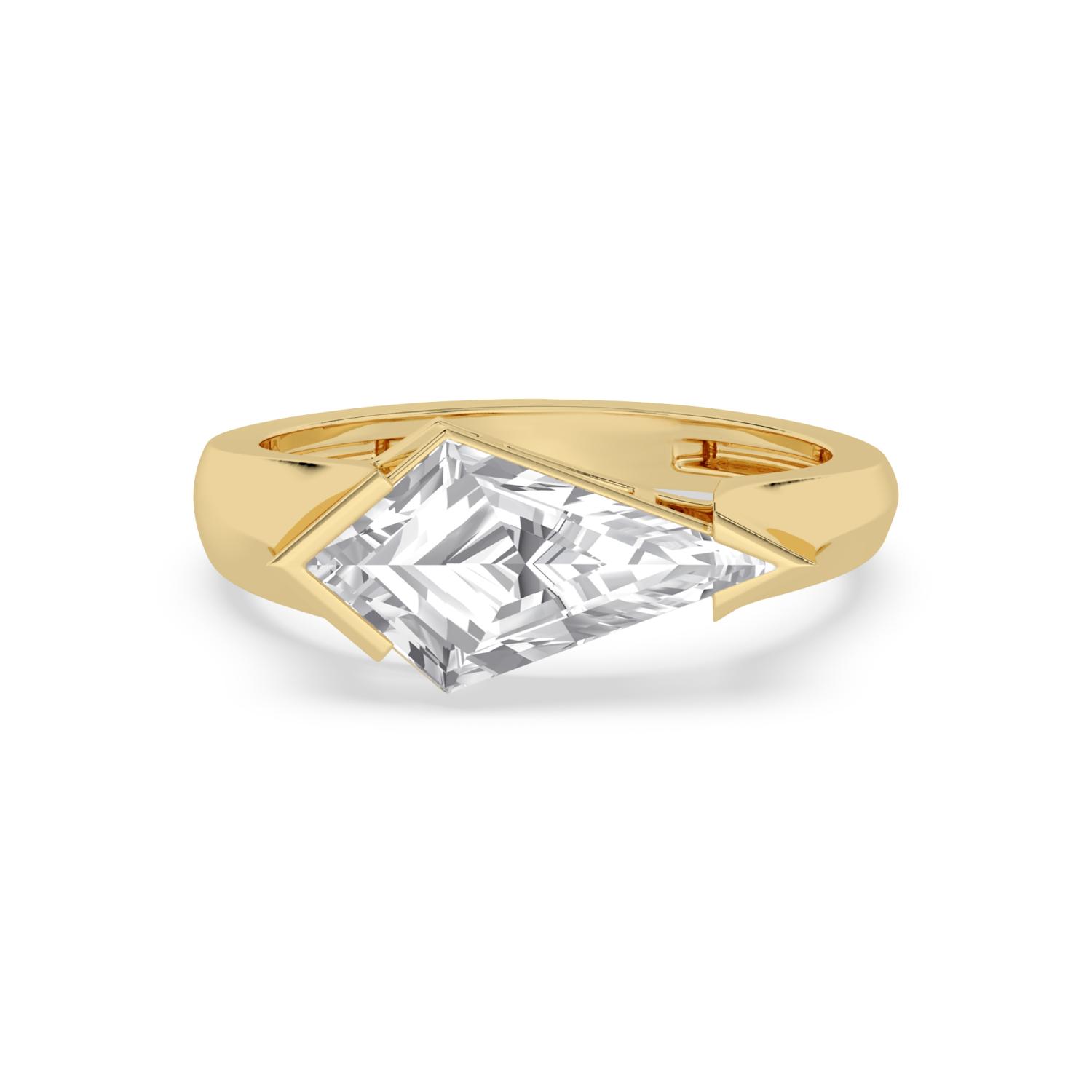 14K Yellow Gold Diamond Engagement Rings