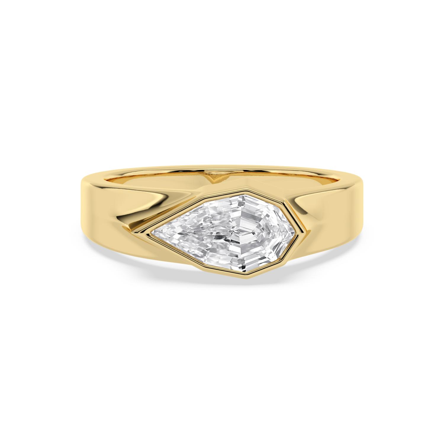 14K Yellow Gold Diamond Engagement Rings