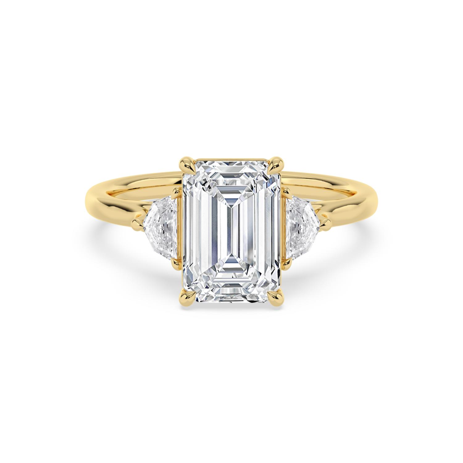 14K Yellow Gold Diamond Engagement Rings