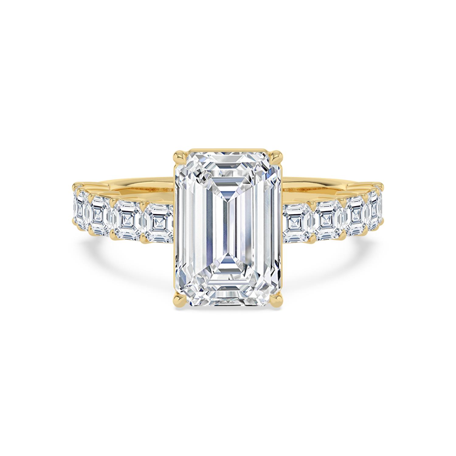 14K Yellow Gold Diamond Engagement Rings