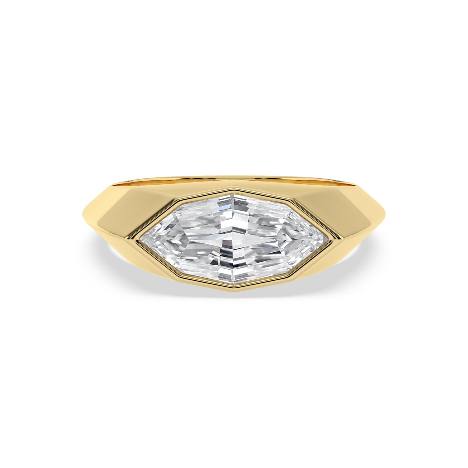 14K Yellow Gold Diamond Engagement Rings